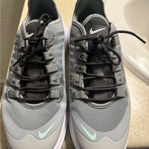 Nike Silver and Black Sneakers